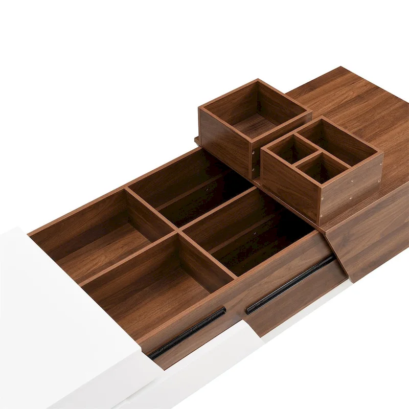 Merax Modern Extendable Sliding Top Coffee Table