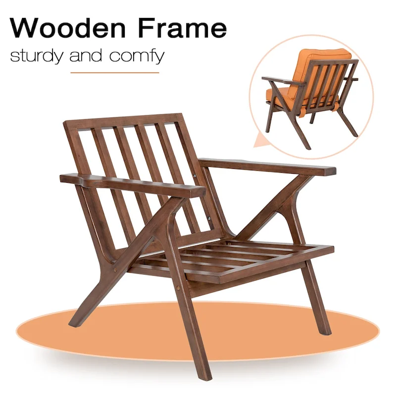 Accent Chair Living Room Chairs Mid Century Modern Chair Leisure Side Reading Arm Chair