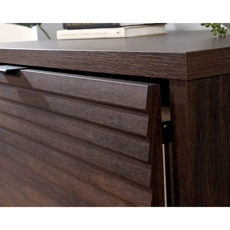 Spiced Mahogany 2-Drawer Lateral File Cabinet with Lock