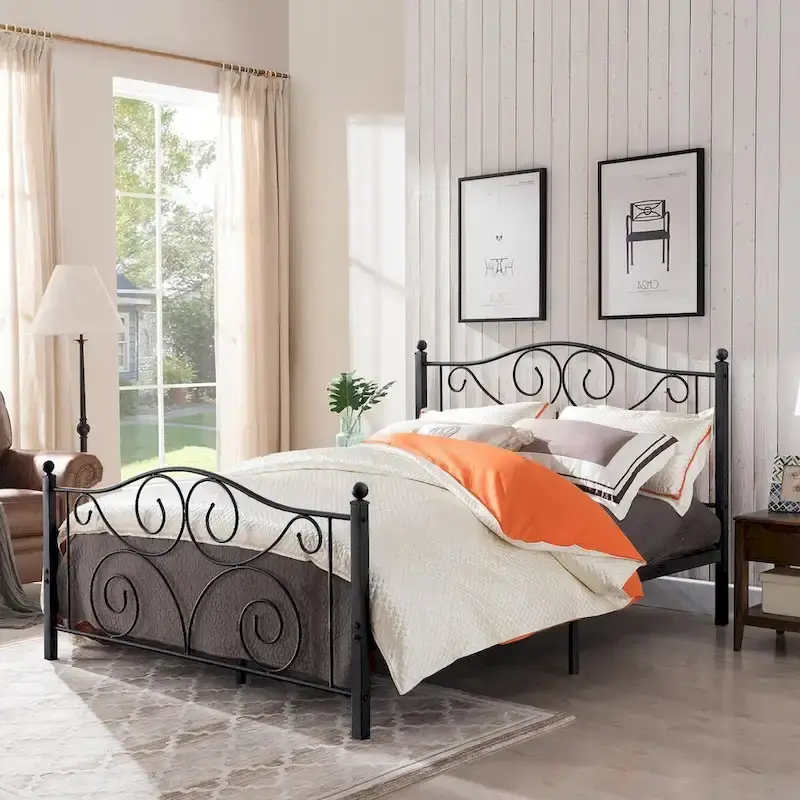 Taomika 3-Pieces Modern Bed Frame and Modern Nightstand Set