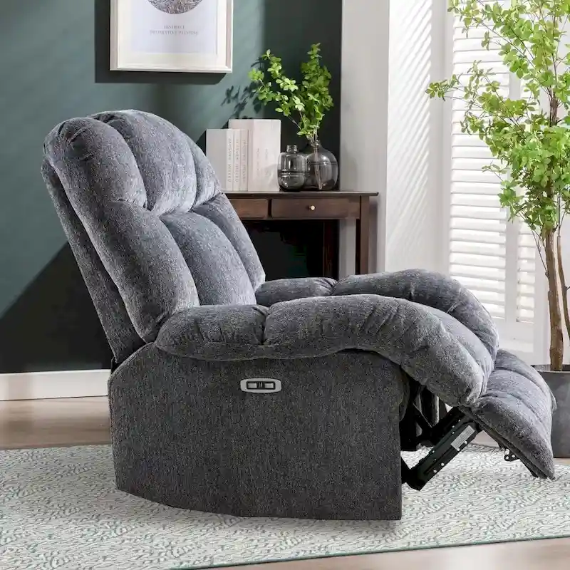 Chenille Power Standard Recliner Chair