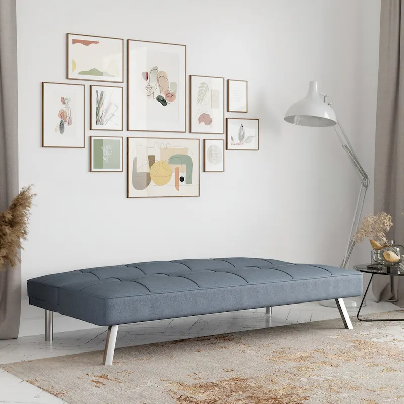 Convertible Sofa with Finger Guard – Sofa, Lounger & Full-Size Bed
