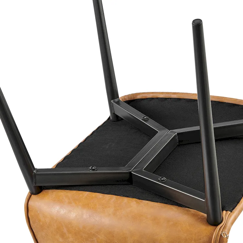 Jayden Faux Leather Dining Side Chair, (Set of 2)