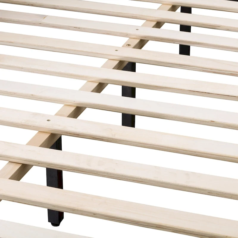 Nova Ridge Upholstered Button-Tufted Bed Frame, Full