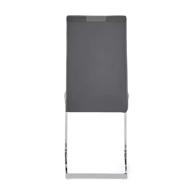 HomeStock Dining Chair Grey with Stripe