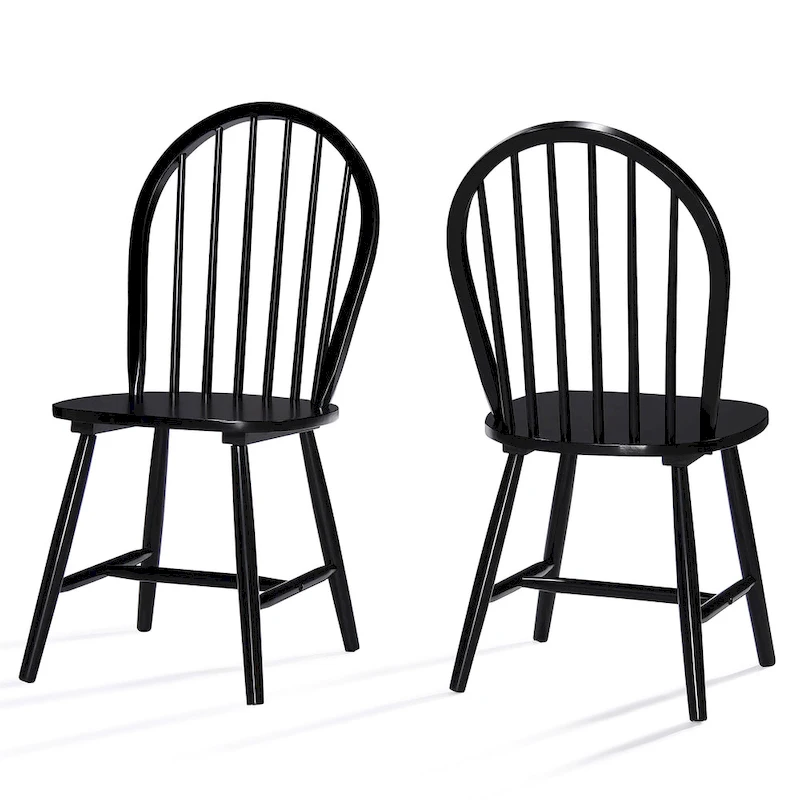 Declan Farmhouse High Back Spindle Dining Chairs (Set of 2) by Christopher Knight Home - 36H