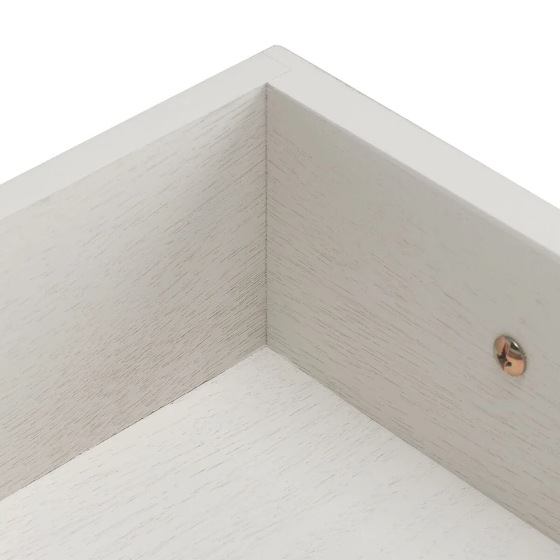 SAFAVIEH Philomene Distressed White 3-Drawer Console Table - 23.5 W x 13 L x 29.5 H - 24Wx13Dx30H