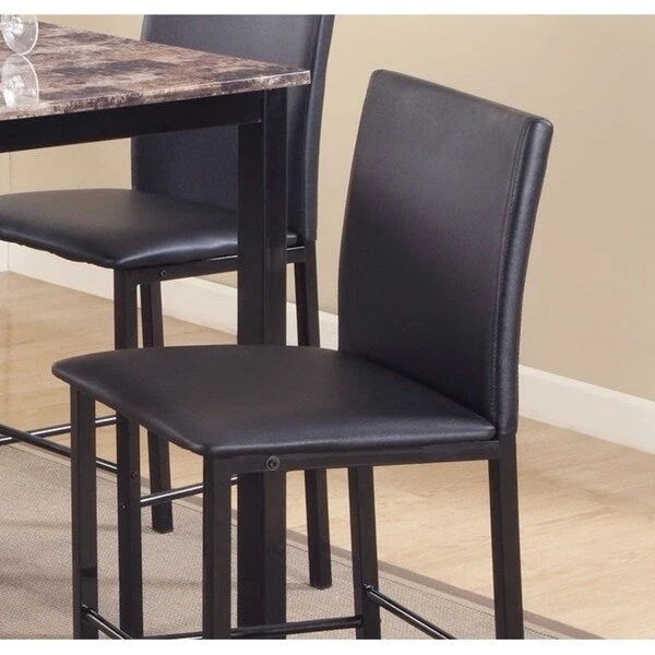 Citico Counter Height Brown/Black Faux Marble 5-piece Dining Set