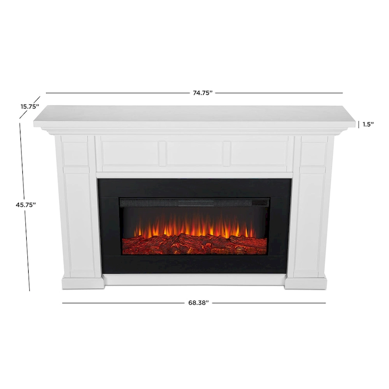 Alcott 75  Landscape Electric Fireplace by Real Flame