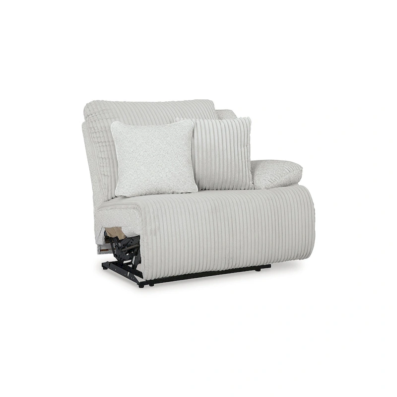 Signature Design by Ashley Top Tier Light Gray 6-Piece Reclining Sectional with Chaise - 149.5W x 132.5D x 40H