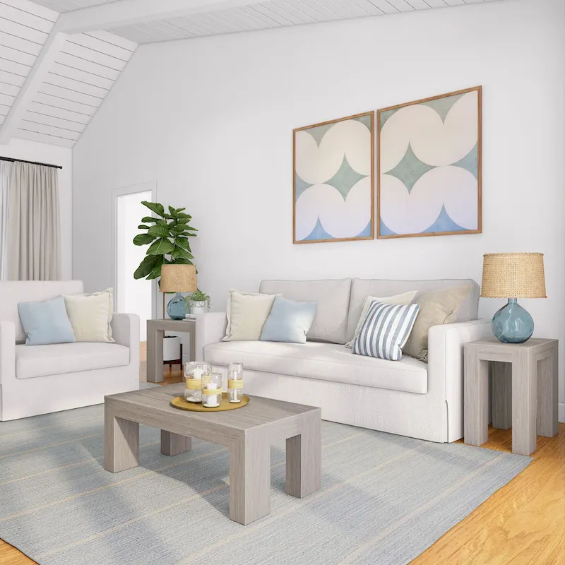 Plank and Beam Modern Rectangular Coffee Table - 40  x 20