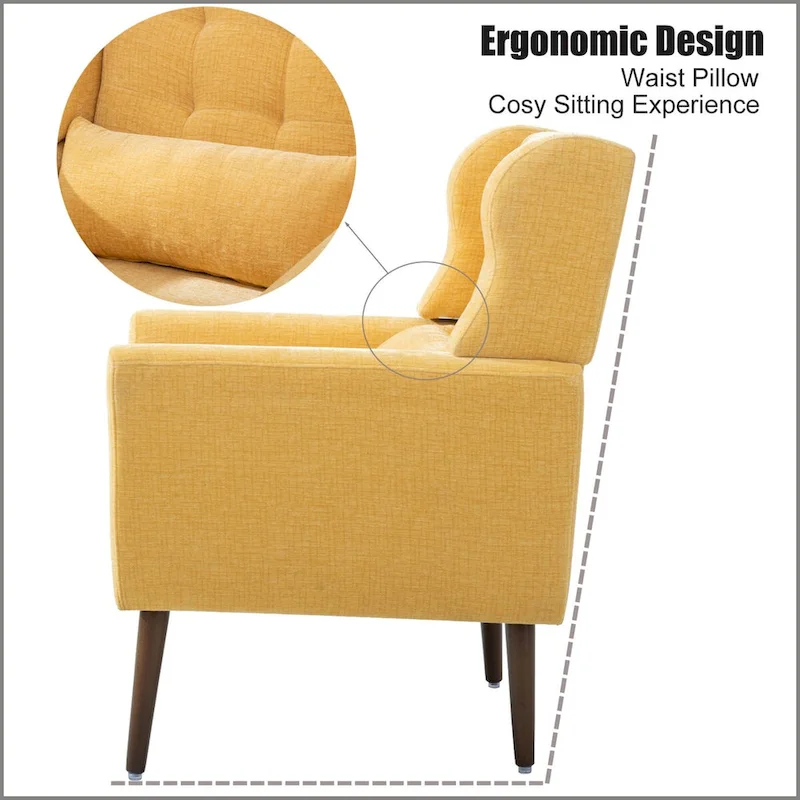 Modern Accent Chair Comfy Reading Chair Lounge Armchair