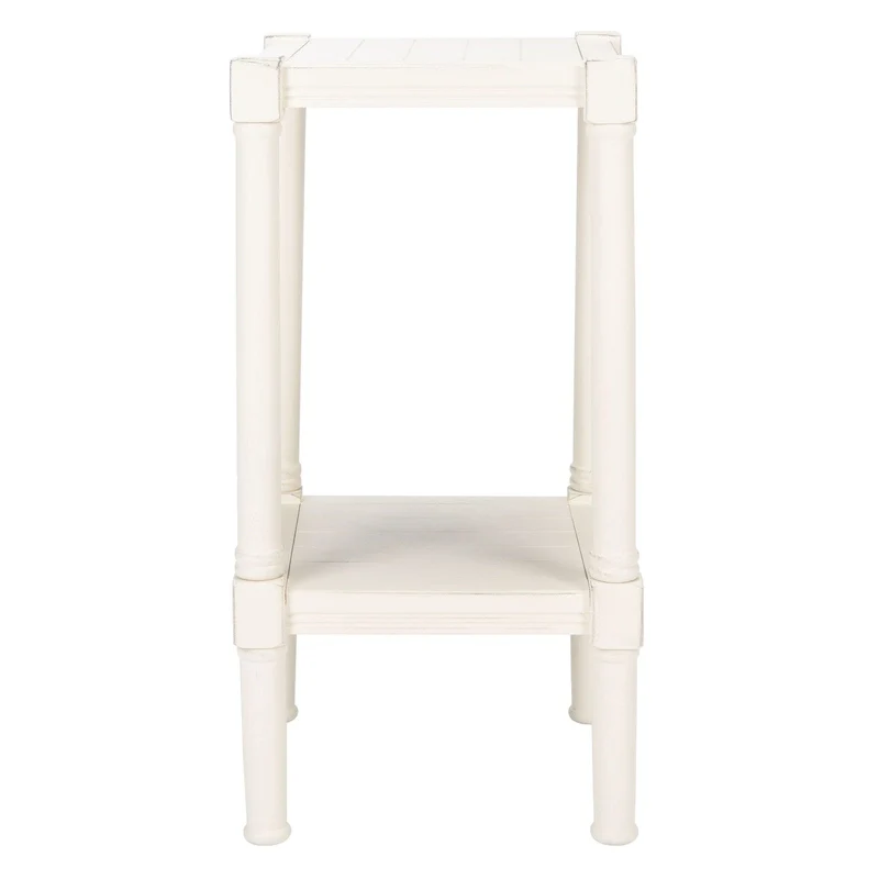 Square Accent Table - Pine Wood - 13.8