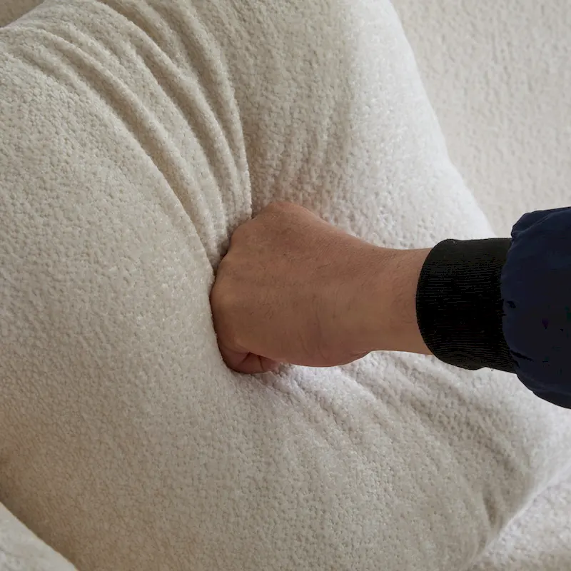 Christopher Knight Home - Tonson 82  Boucle Curved 3-Seater Sofa