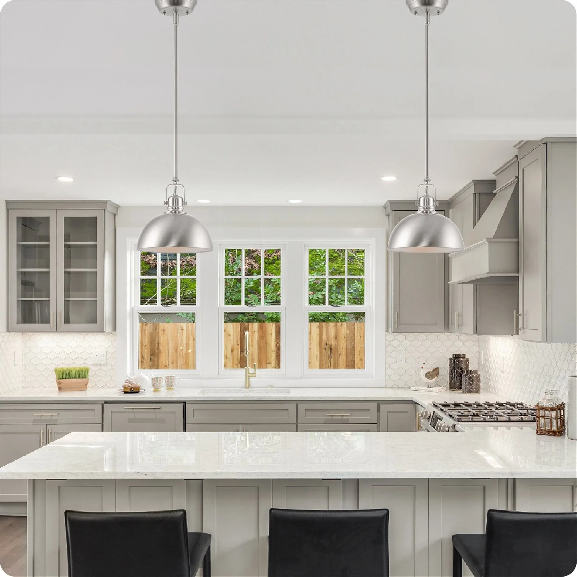 Belle 9 Contemporary Industrial Pendant Light