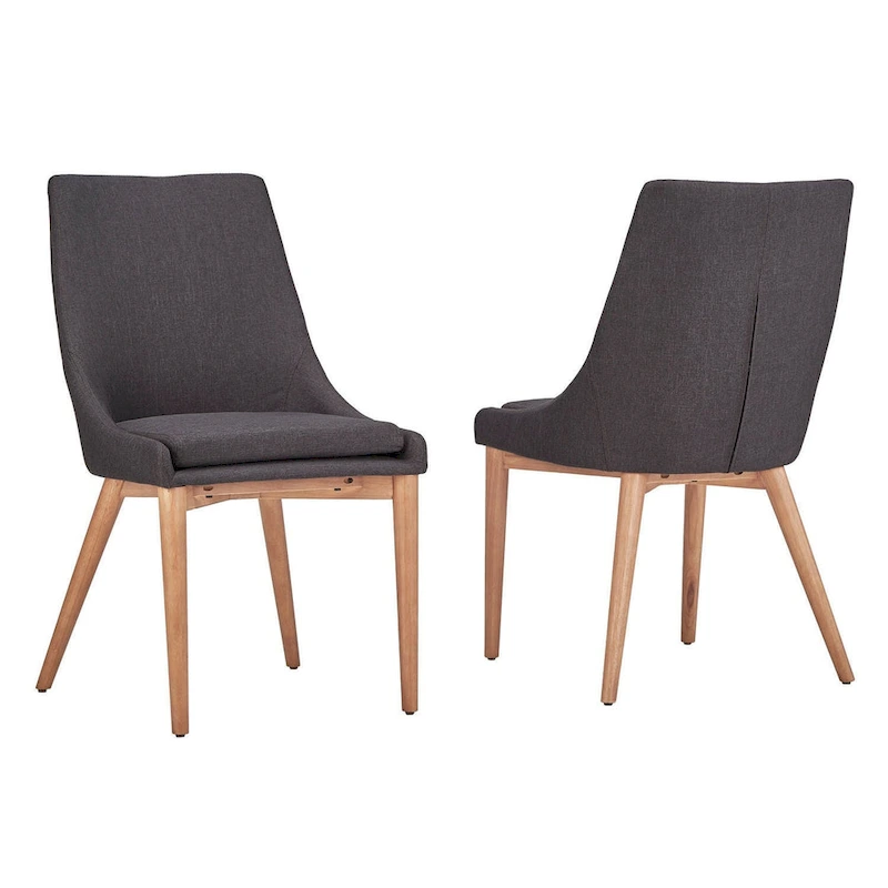 Sasha Oak Barrel Back Dining Chair (Set of 2) by iNSPIRE Q Modern - Set of 2