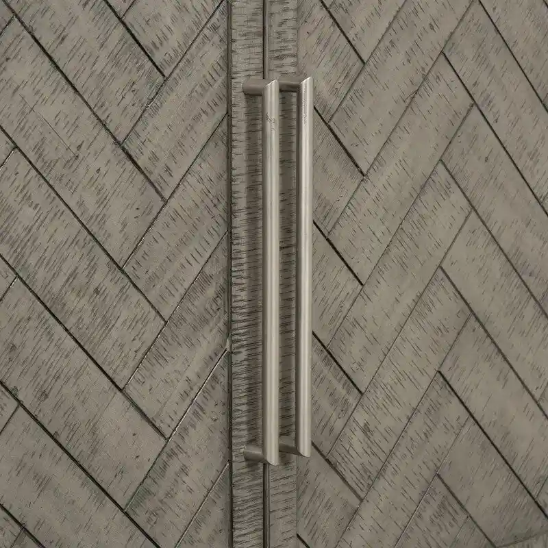 Natural Pine Veneer Sideboard with 3 Doors