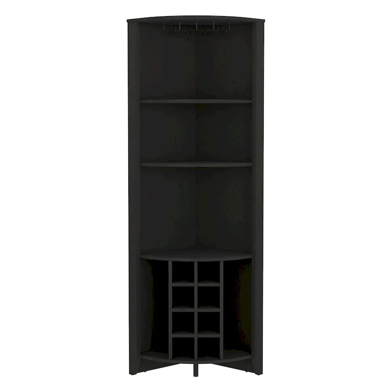 Corner Bar Cabinet for Kitchen, Dining Room,Living Room, Black