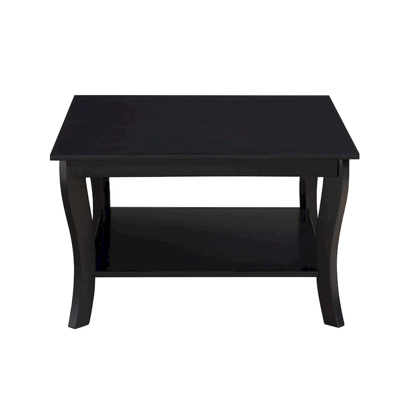 Square Coffee Table with Bottom Shelf