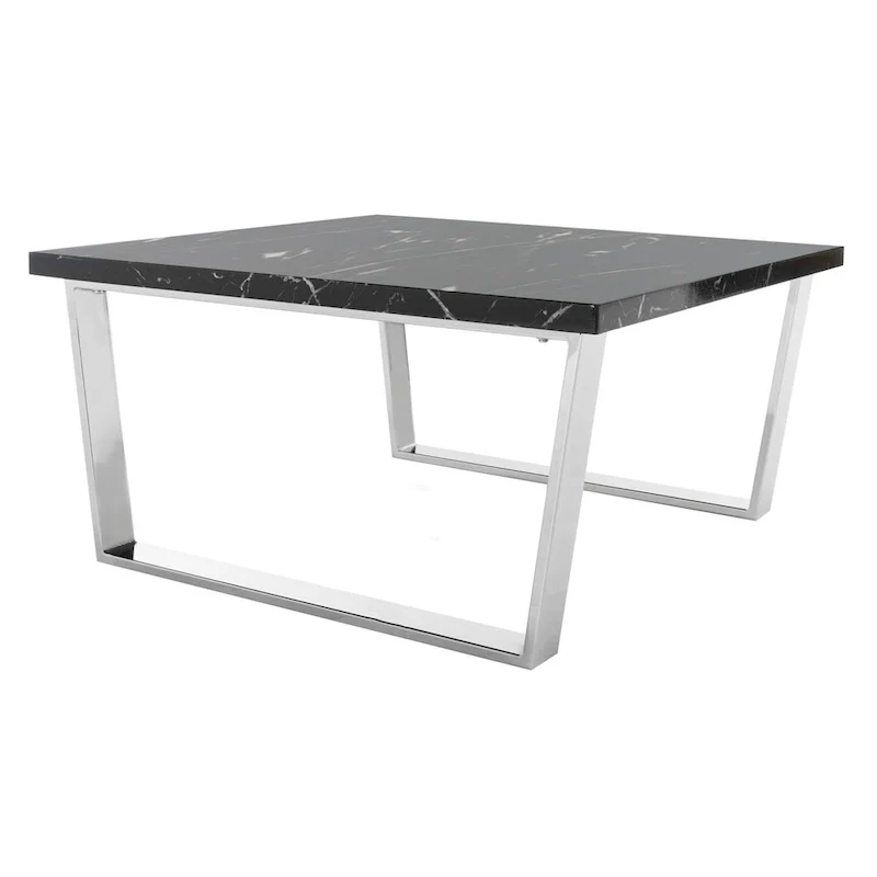 SAFAVIEH Bea Black/ Brass Square Coffee Table - 31.5  x 31.5  x 15.8  - 32Wx32Dx16H