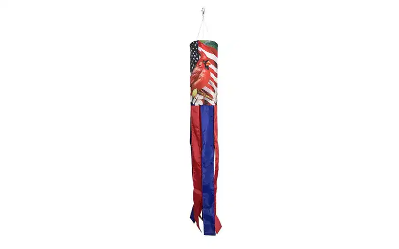 Briarwood Lane Spring American Cardinal Windsock Wind Twister 40x6 For Spring Wind Spinner