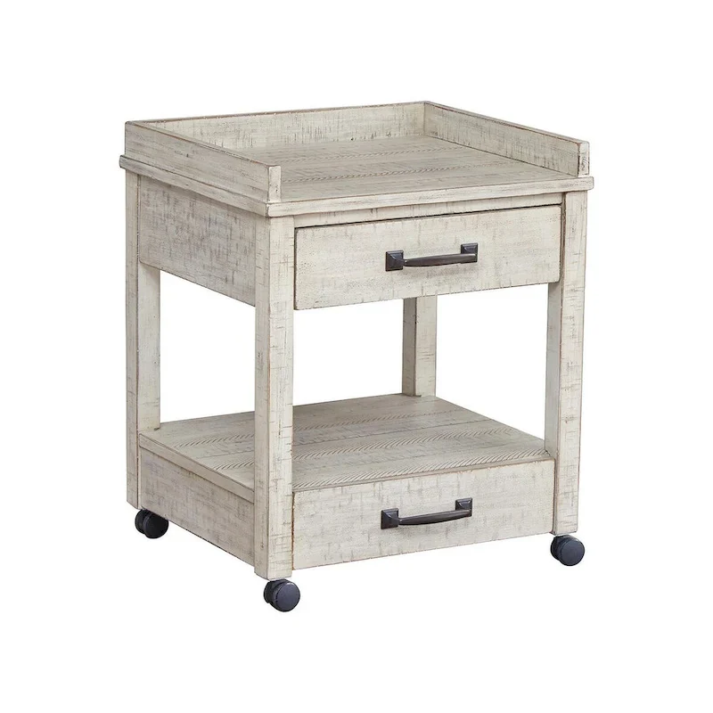 Casual Whitewash Printer Stand