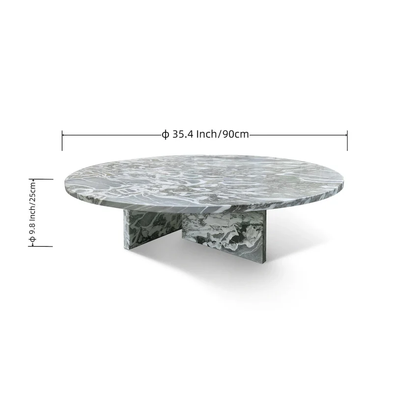 35.4  Natural Marble Stone Coffee Table