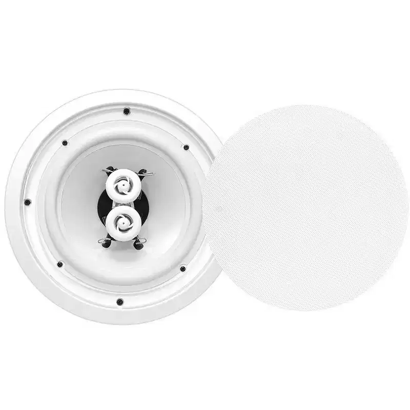 Waterproof Ceiling/Wall Speakers for Outdoor Use with Dual 5.25 Drivers, Suitable for Marine Environments, 2-Pack