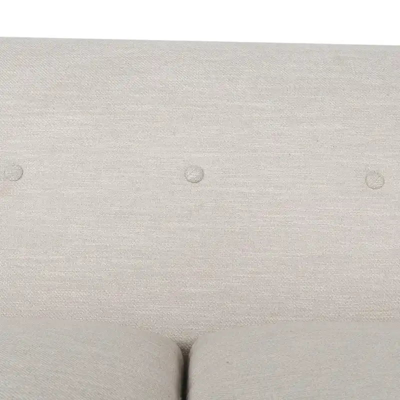 3-Seater Upholstered Sofa Mid-Century Modern Design Birch Wood Legs 73.5