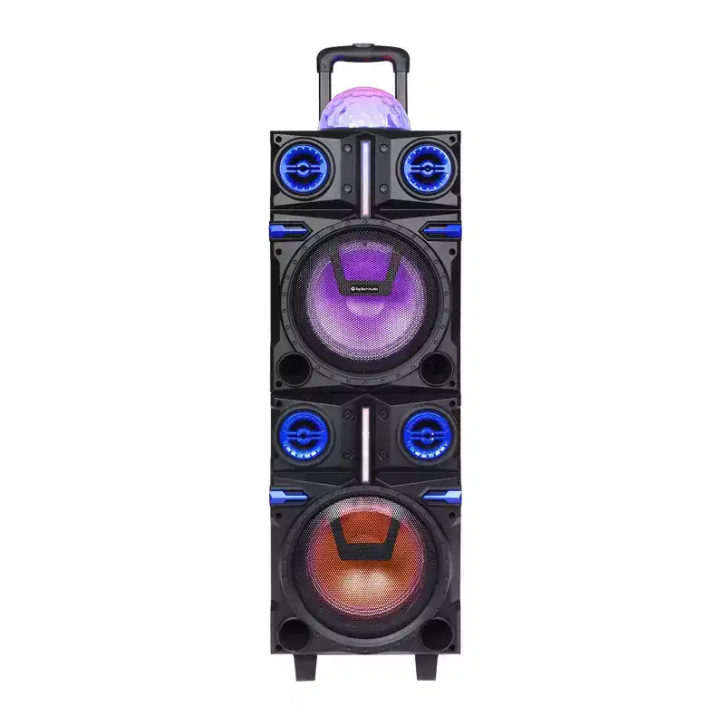 Spark-208 5000W Peak Power Fully Amplified Portable 2x8 Bluetooth Speaker