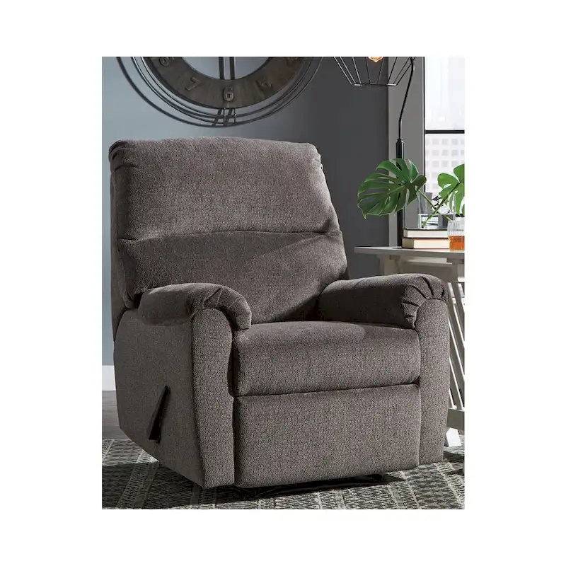 Grey Traditional Zero Wall Recliner, 1-Seat