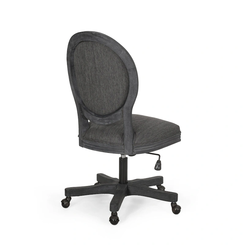 Pishkin Upholstered Swivel Office Chair by Christopher Knight Home