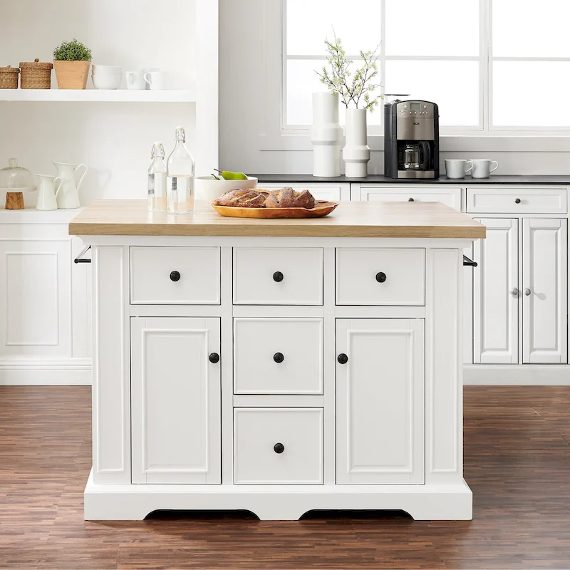 Crosley Julia Wood Top Kitchen Island - 50 W x32 D x 36 H