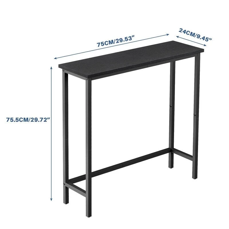 Narrow Console Table – Slim Entryway Table for Hallway, Bedroom, Living Room or Foyer