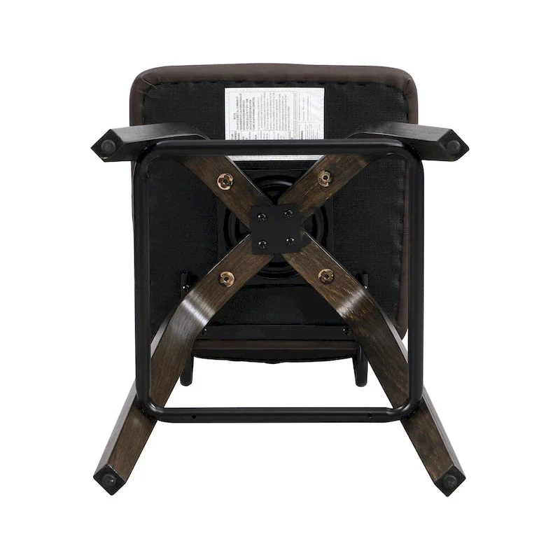 Swivel Counter Height Bar Stool with PU Leather Seat