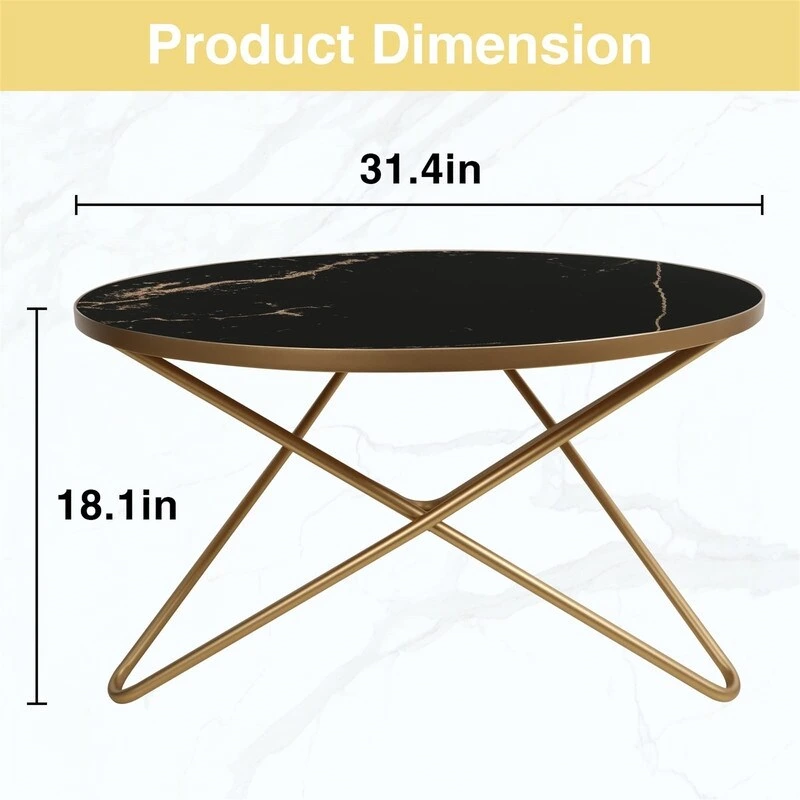 Round Coffee Table - 31.5D x 31.5W x 18H