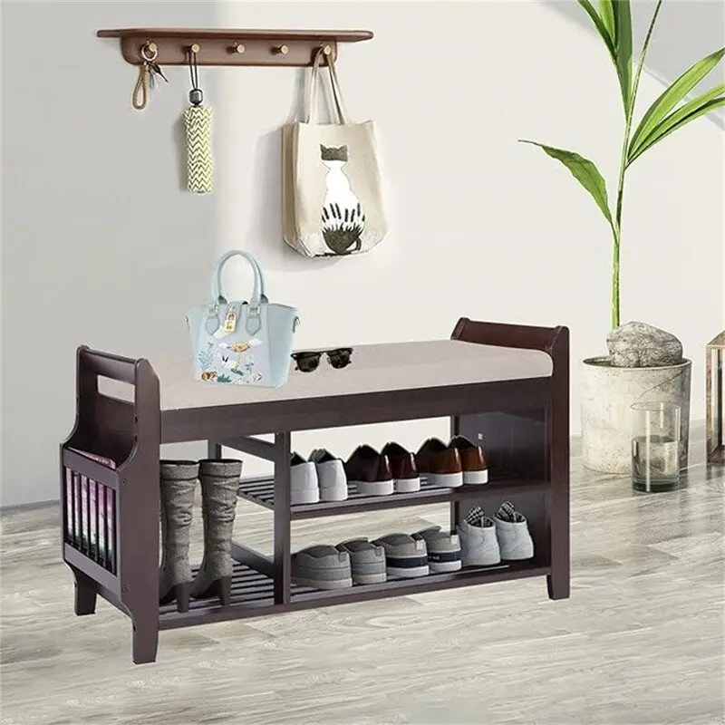 Shoe Rack Bench 2-Tier - 11.7D x 39W x 19.5H