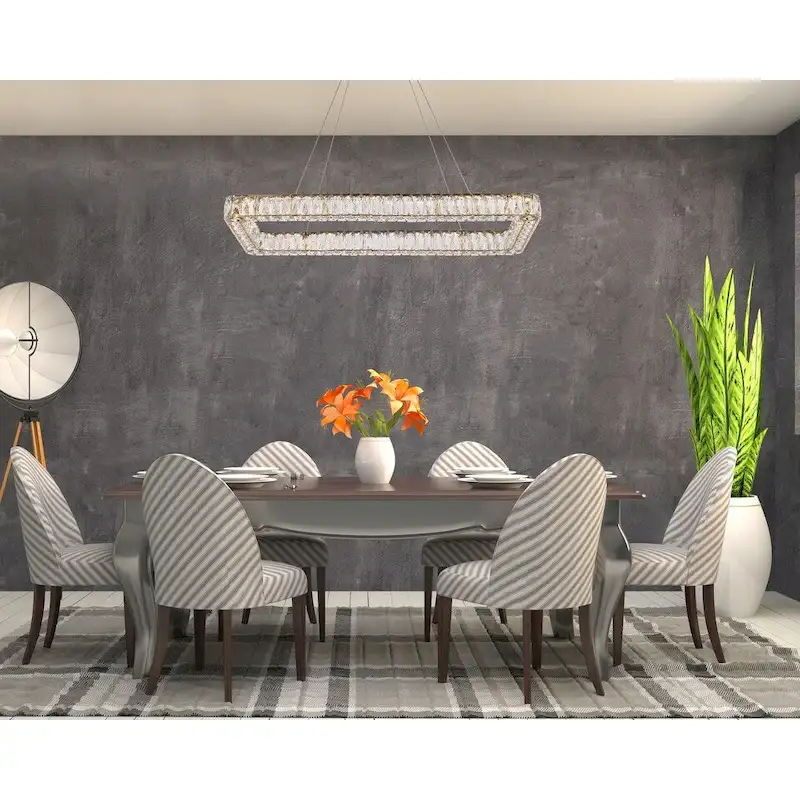 Indigo Home 42 inch LED Single rectangle pendant