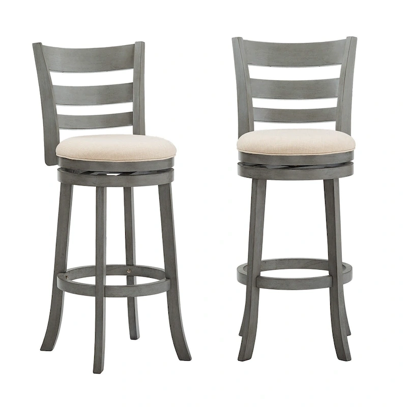 Rovinj Ladder Back 29H Swivel Bar Stool