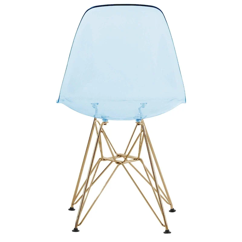 White/Gold Round Dining Table Set, 5-Piece, Seats 5