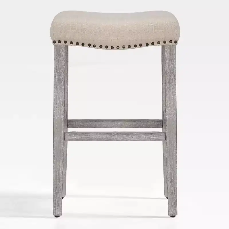 WestinTrends 29 Upholstered Saddle Seat Counter Stool
