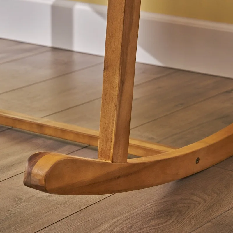 Amina Acacia Wood Patio Glider by Christopher Knight Home