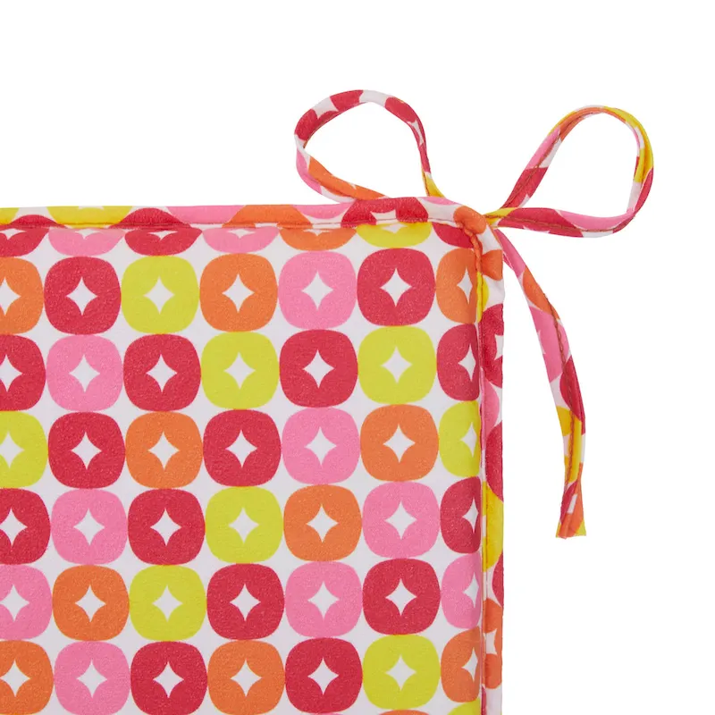 Reversible Chenille Rocking Chair Cushion Set