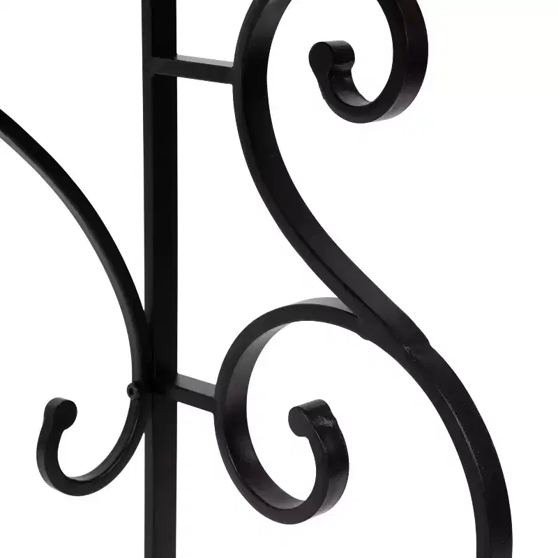 Kate and Laurel Wyldwood Rectangle Wood Console Table, 13x36x30, Black