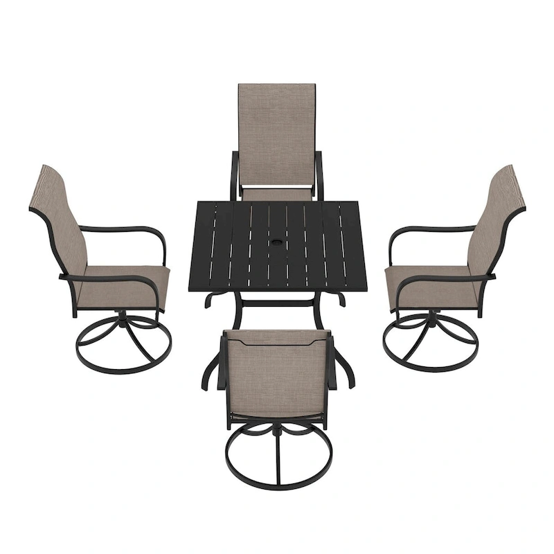 Aluminum Patio Extendable Dining Table 53- 106