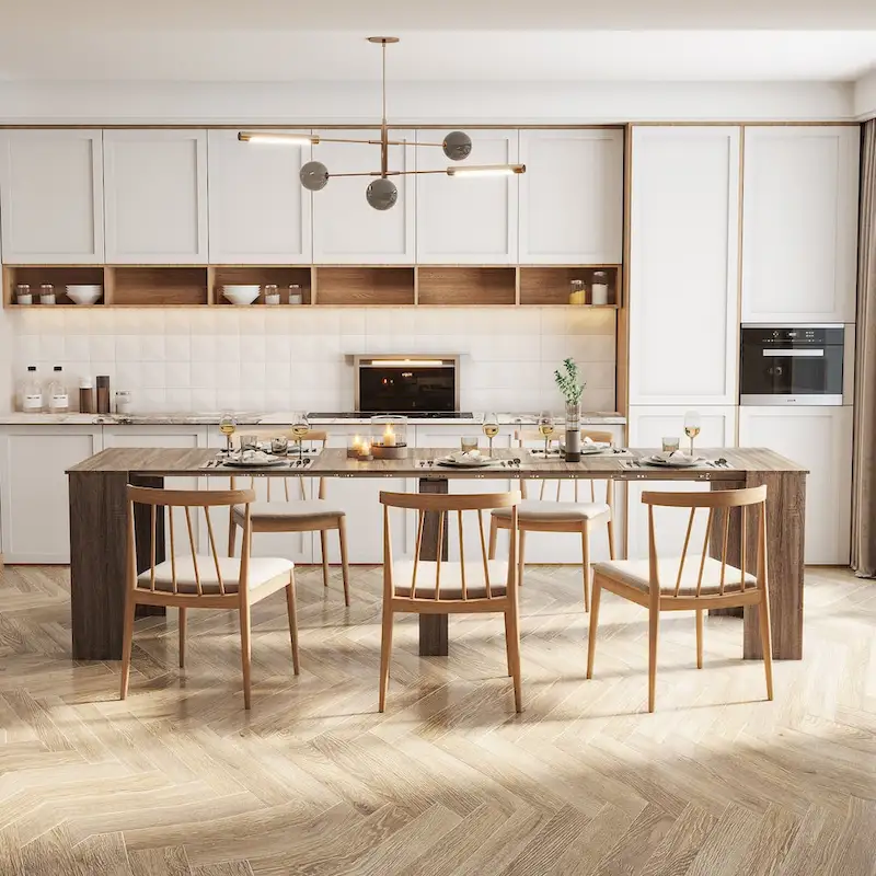 Multifunctional extendable console table