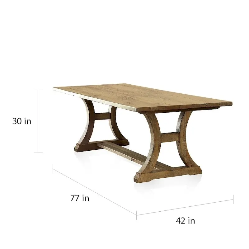 Rustic Pine Solid Wood Dining Table