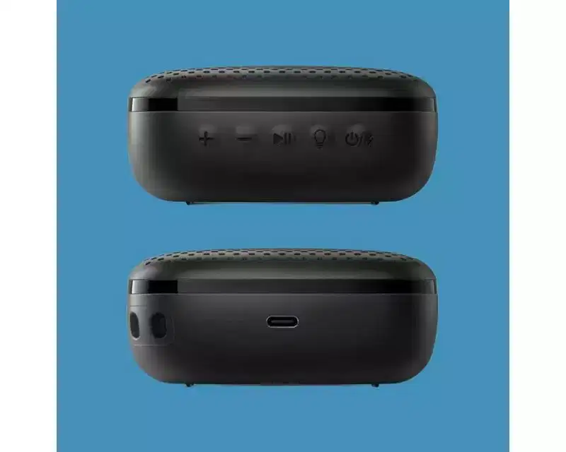 PHILIPS Waterproof Bluetooth Speaker , 10H Playtime, Multi-Color LED Lights, Portable Party Speaker