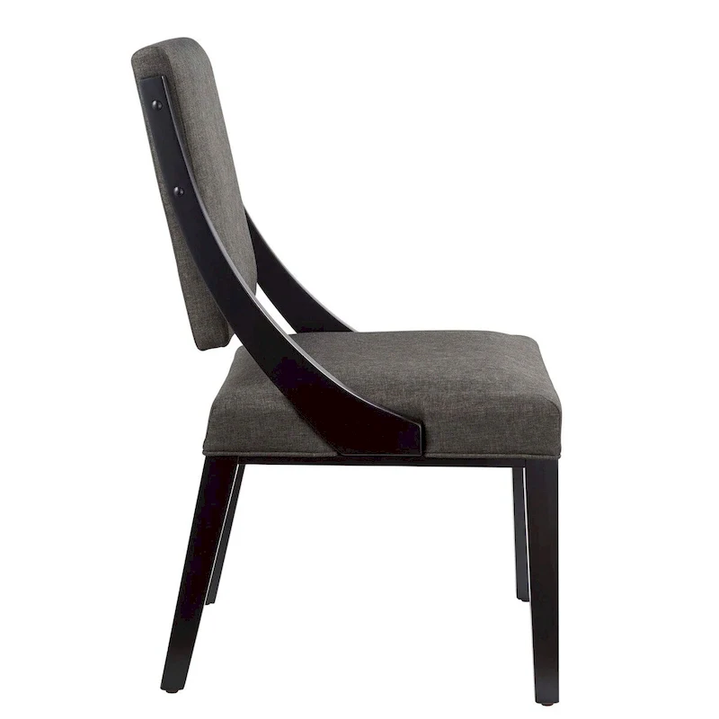 Fabric Upholstered Dining Chairs – Set of Two
