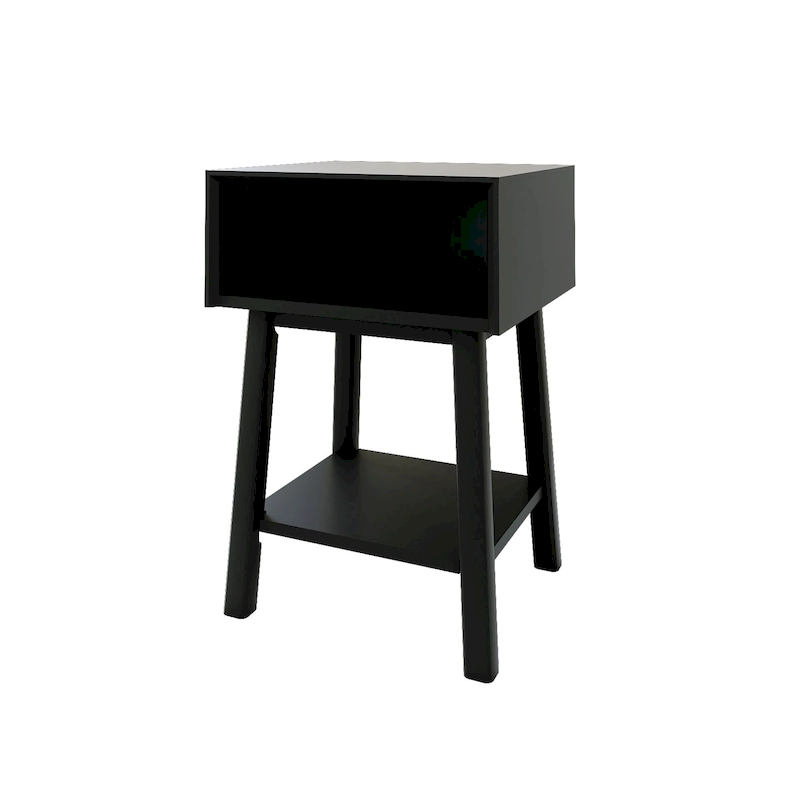 Plank and Beam Mid-Century Modern Cubby Nightstand